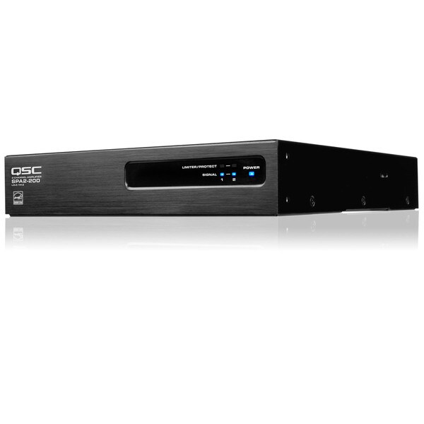 QSC SPA2200 2Ch ENERGY STAR Power Amplifier 70V / 100V / 8 Ohm / 4